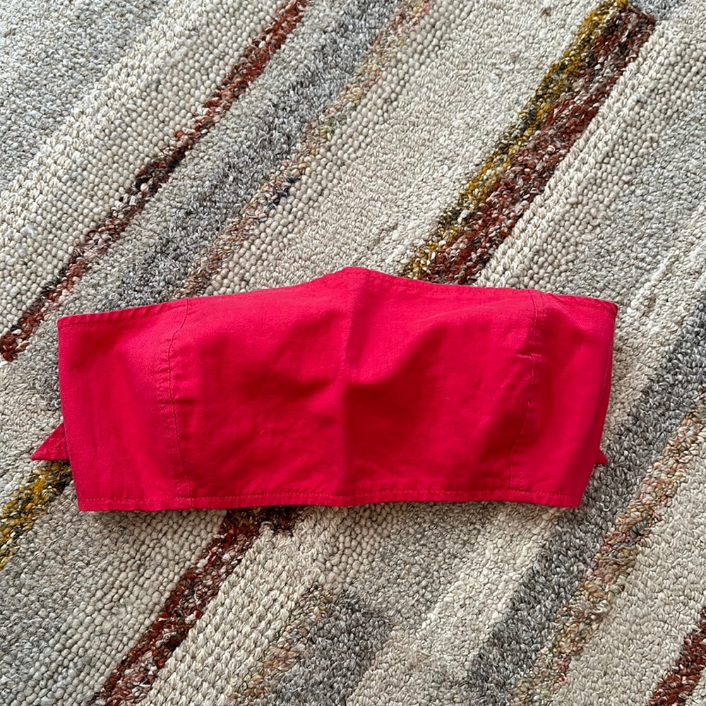 💰5/$20💵 SALE!!! GAP Red Bandeau Top 100% Cotton SM/M